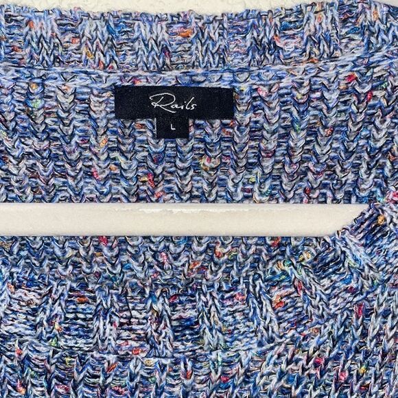 Rails Elsa Speckled Blue Sweater Size L - Picture 5 of 8